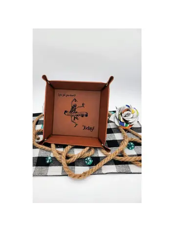 BECOME A NECROMANCER DICE TRAY GREY WITH BLACK