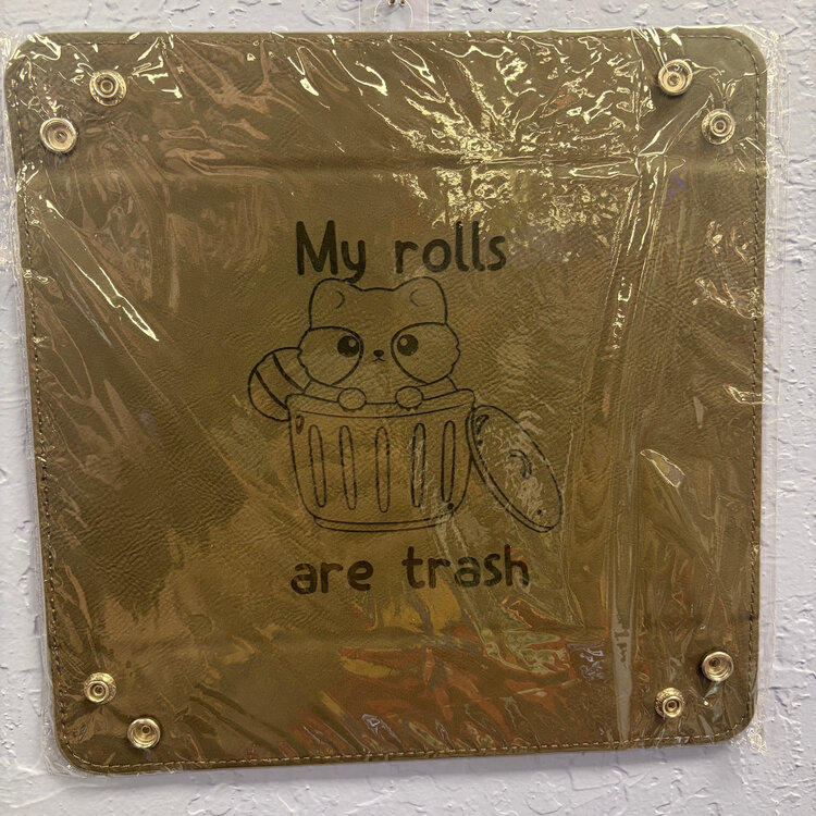 RACCOON TRASH CAN DICE TRAY GREY WITH BLACK