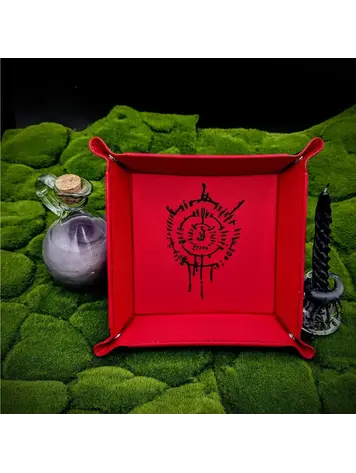 ASTARION SYMBOL DICE TRAY RED WITH BLACK