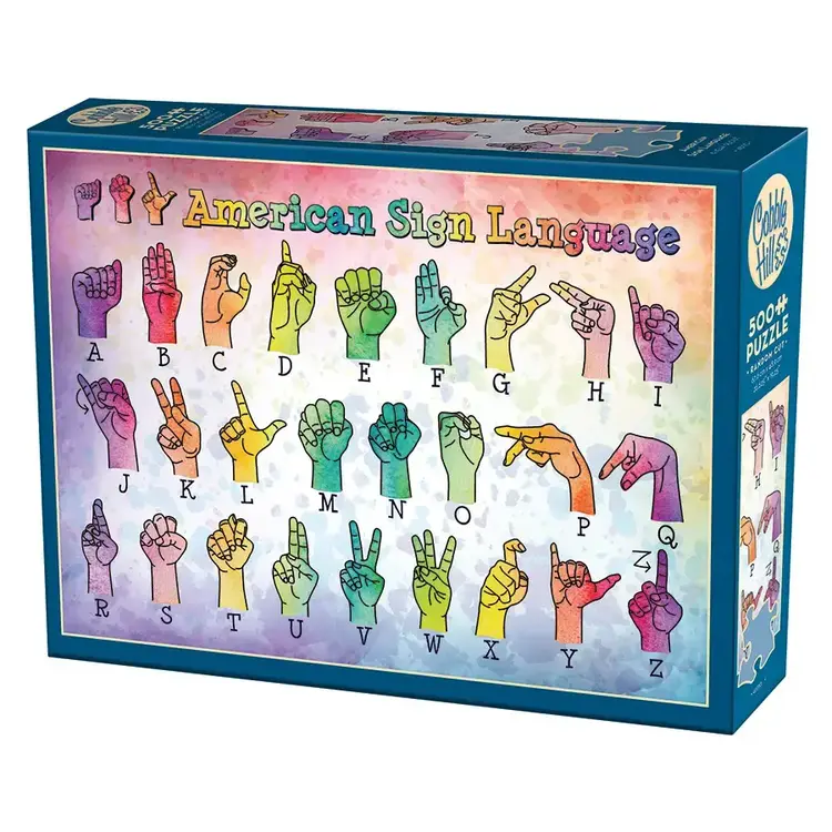 COBBLE HILL AMERICAN SIGN LANGUAGE 500PC PUZZLE