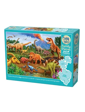 COBBLE HILL DINOS FAMILY 350PC PUZZLE