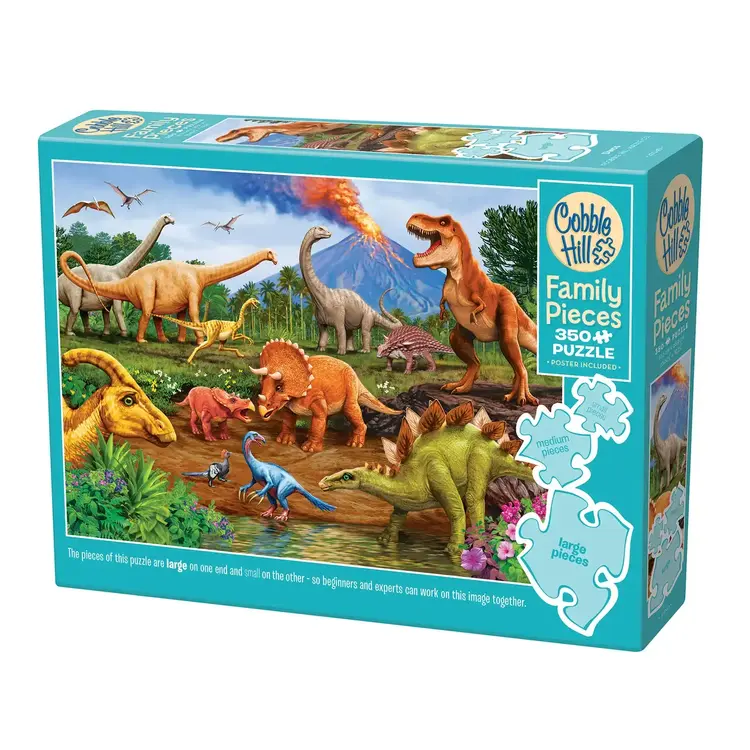 COBBLE HILL DINOS FAMILY 350PC PUZZLE