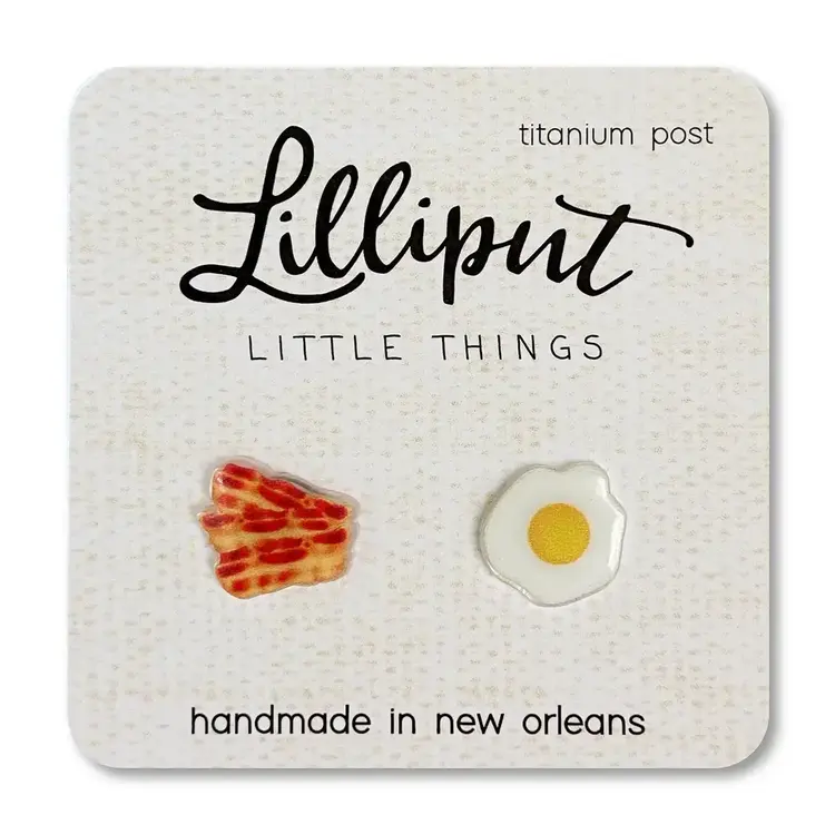 BACON AND EGG EARRINGS