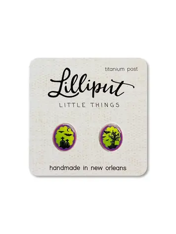 GRAVEYARD CAMEO EARRINGS