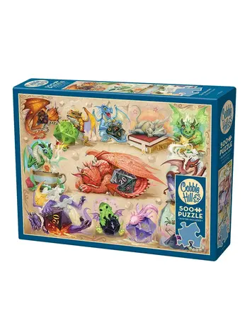 COBBLE HILL D20 DRAGONS 500PC PUZZLE