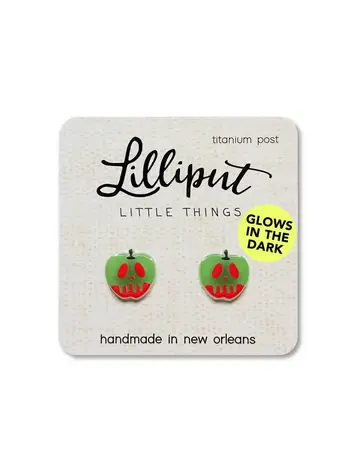 POISON APPLE EARRINGS GLOW IN THE DARK
