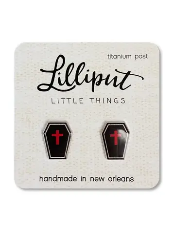 SPOOKY COFFIN EARRINGS