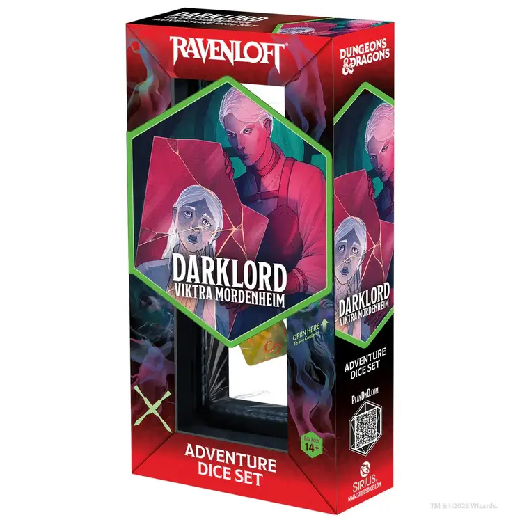D&D ADVENTURE DICE SET RAVENLOFT DARKLORD VIKTRA MORDENHEIM
