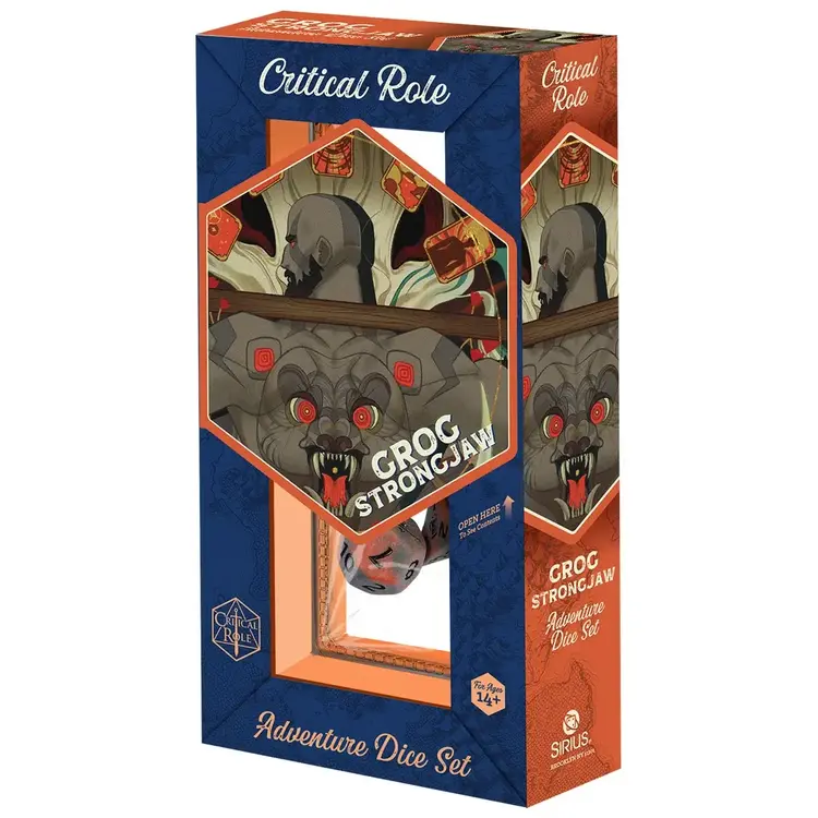CRITICAL ROLE ADVENTURE DICE SET GROG STRONGJAW