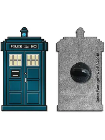 TITAN COMICS DOCTOR WHO 15TH DR TARDIS ENAMEL PIN BADGE