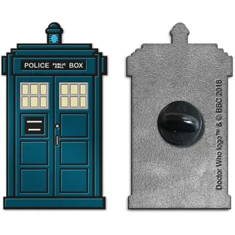 TITAN COMICS DOCTOR WHO 15TH DR TARDIS ENAMEL PIN BADGE