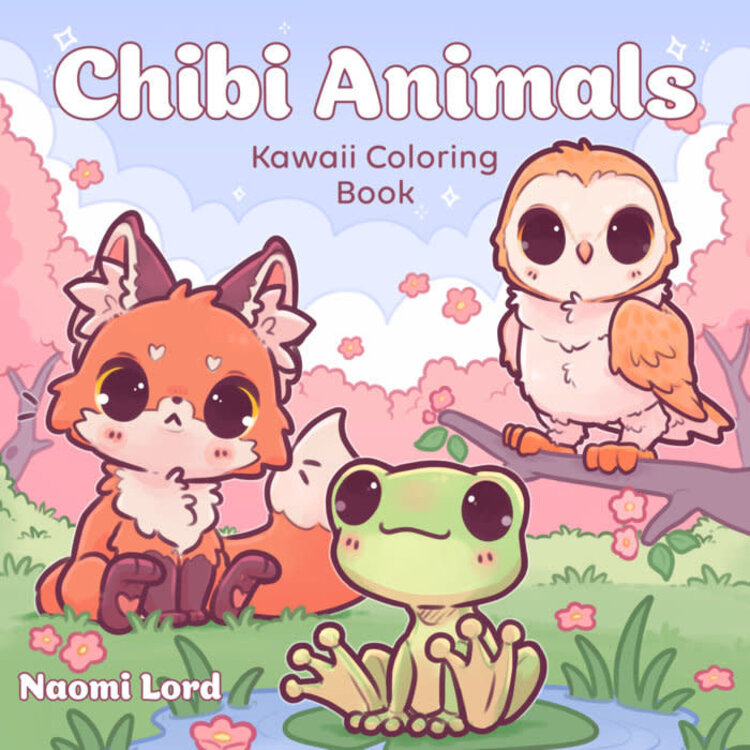 CHIBI ANIMALS KAWAII COLORING BOOK