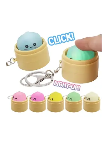 BAO BUN DUMPLING LIGHT-UP CLICKY KEYCAP KEYCHAIN