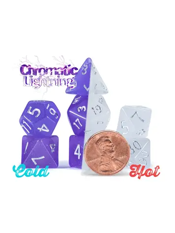 7 SET MIGHTY TINY DICE CHROMATIC LIGHTNING