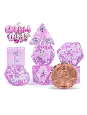 7 SET MIGHTY TINY DICE ORCHID BUDS