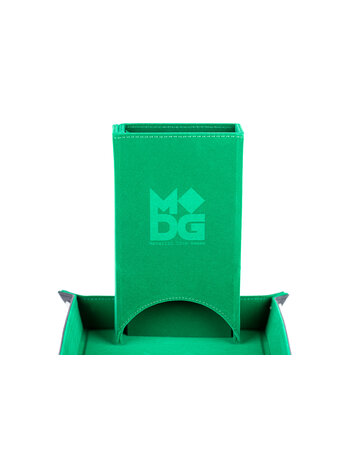 MDG FANROLL VELVET FOLD UP DICE TOWER GREEN