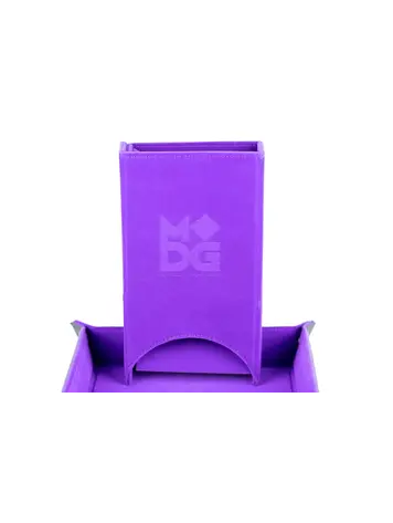 MDG FANROLL VELVET FOLD UP DICE TOWER PURPLE
