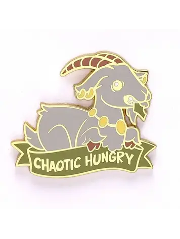 HYMGHO ALTERNATIVE ALIGNMENTS ENAMEL PIN CHAOTIC HUNGRY GOAT