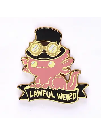 HYMGHO ALTERNATIVE ALIGNMENTS ENAMEL PIN LAWFUL WEIRD AXOLOTL