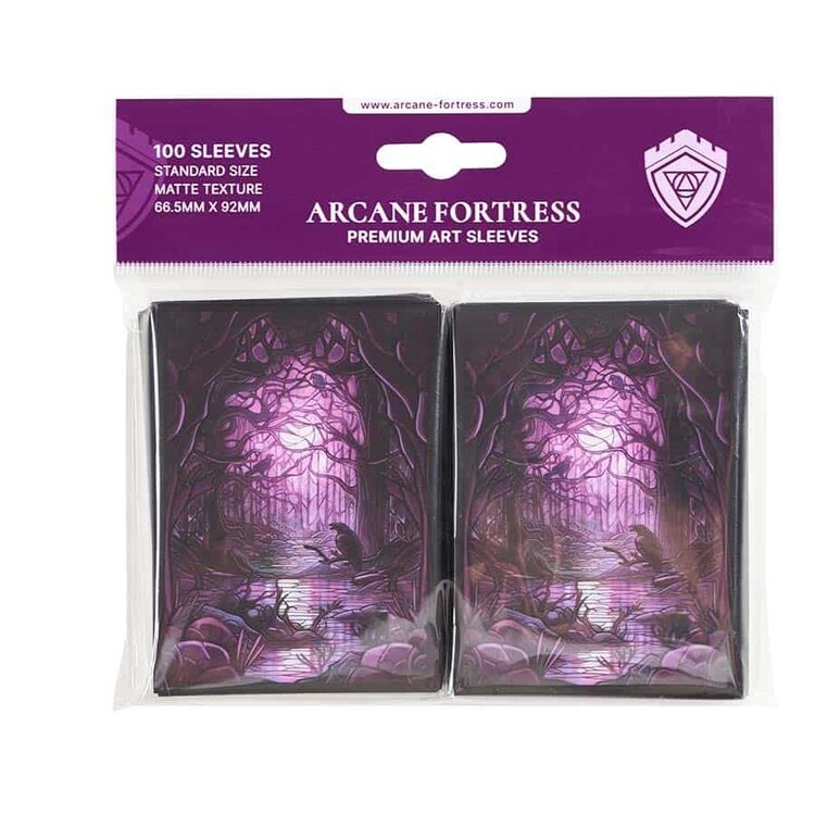 ARCANE FORTRESS 100CT SLEEVES MATTE ART DECAYING SWAMP