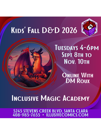 KIDS FALL D&D ONLINE INCLUSIVE MAGIC ACADEMY SEPT. 8TH TO NOV. 10TH, 2026