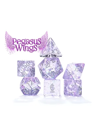 GATE KEEPER 7 SET HOLOGRAPHIC DICE SET PEGASUS WINGS