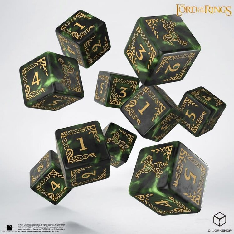 THE LORD OF THE RINGS ROHAN 10 D6 DICE SET