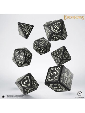 THE LORD OF THE RINGS MORIA GLOW IN THE DARK DICE SET