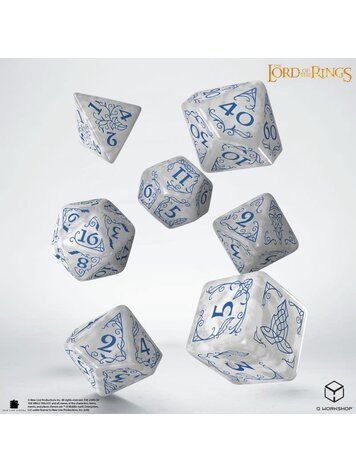 THE LORD OF THE RINGS RIVENDELL DICE SET STONE