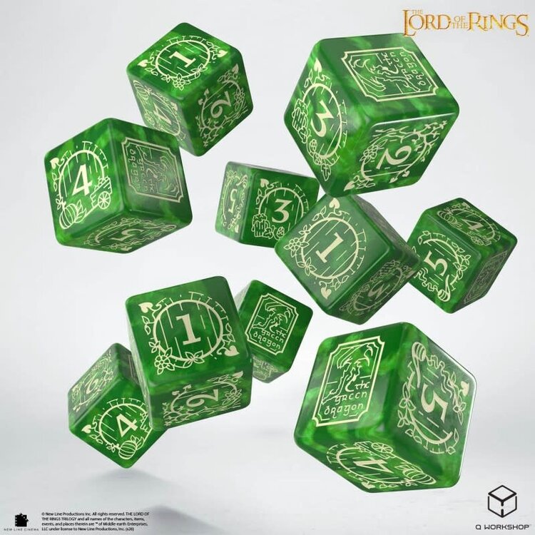THE LORD OF THE RINGS THE SHIRE 10 D6 DICE SET