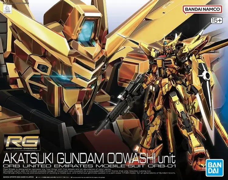 BANDAI GUNPLA RG 41 AKATSUKI GUNDAM OOWASHI UNIT