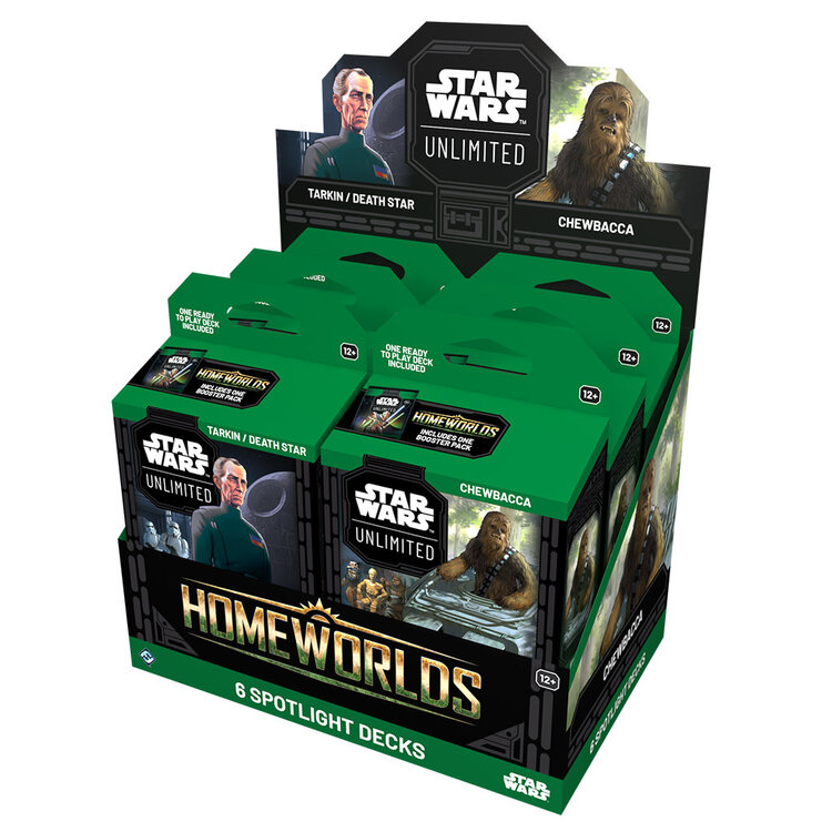 FANTASY FLIGHT GAMES STAR WARS UNLIMITED HOMEWORLDS SPOTLIGHT DECK (SET OF 2) PREORDER