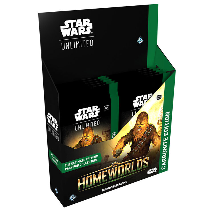 FANTASY FLIGHT GAMES STAR WARS UNLIMITED HOMEWORLDS CARBONITE BOOSTER BOX PREORDER