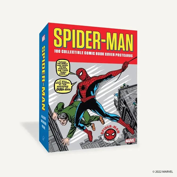 CHRONICLE BOOKS MARVEL SPIDER-MAN 100 COLLECTIBLE COMIC BOOK COVER POSTCARDS
