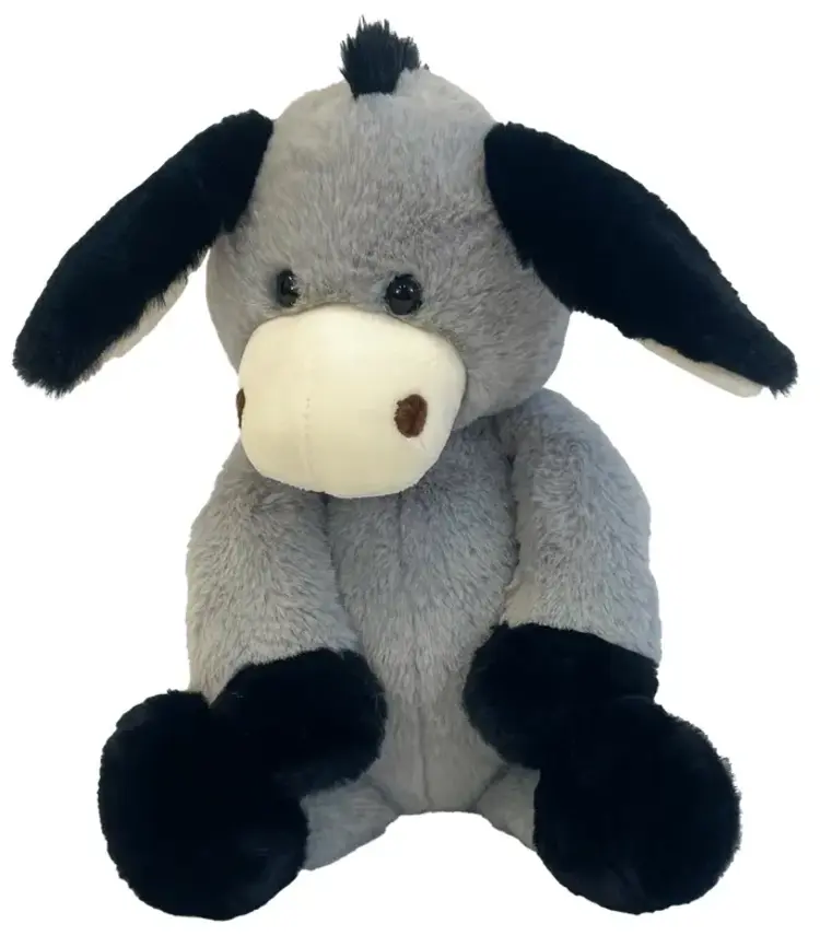 GRAY DARLY DONKEY 16IN PLUSHIE