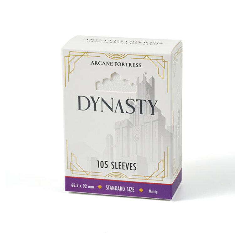 ARCANE FORTRESS 105CT STANDARD MATTE SLEEVES SNOW WHITE