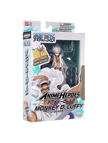 BANDAI ONE PIECE FIGURE ANIME HEROES MONKEY D LUFFY GEAR 5