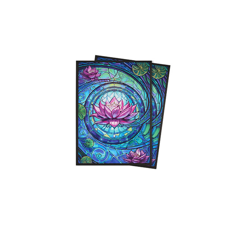 ARCANE FORTRESS 100CT SLEEVES MATTE ART STAINED GLASS BLOSSOM GRACE