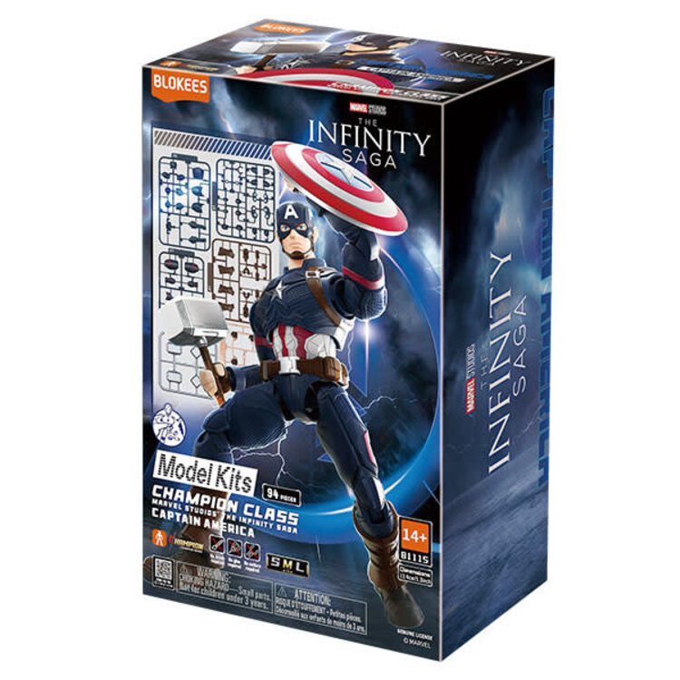 BLOKEES MARVEL 5.3 INCH CHAMPION MODEL KIT CC03 INFINITY SAGA CAPTAIN AMERICA