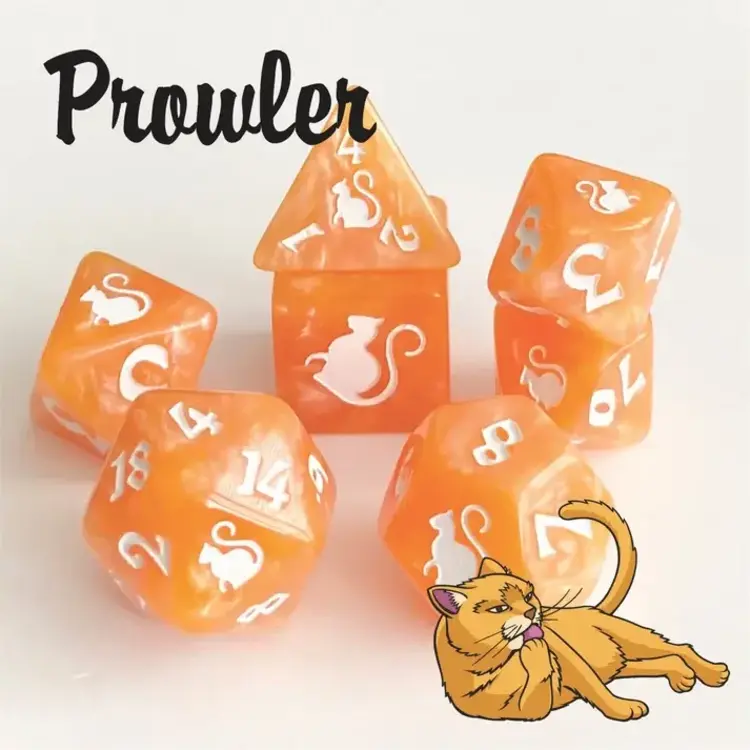 KITTY CLACKS PROWLER 7 CT RPG DICE SET