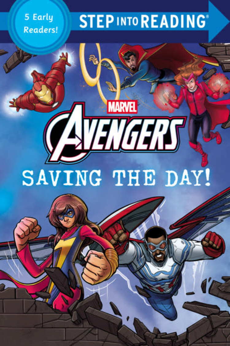 PENGUIN RANDOM HOUSE MARVEL AVENGERS SAVING THE DAY STEP INTO READING 5 EARLY READERS