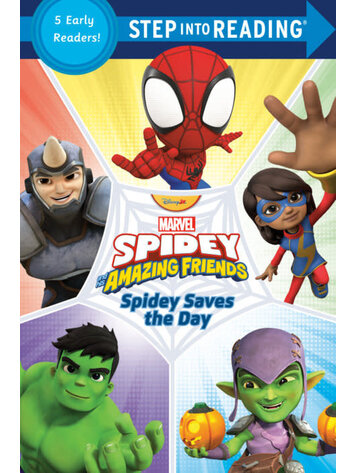 PENGUIN RANDOM HOUSE SPIDEY & HIS AMAZING FRIENDS SPIDEY SAVES THE DAY SC STEP INTO READING 5 EARLY READERS