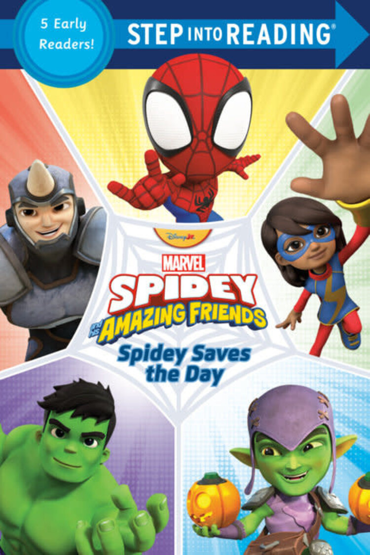 PENGUIN RANDOM HOUSE SPIDEY & HIS AMAZING FRIENDS SPIDEY SAVES THE DAY SC STEP INTO READING 5 EARLY READERS