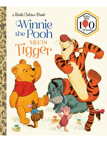 WINNIE THE POOH MEETS TIGGER LITTLE GOLDEN BOOK