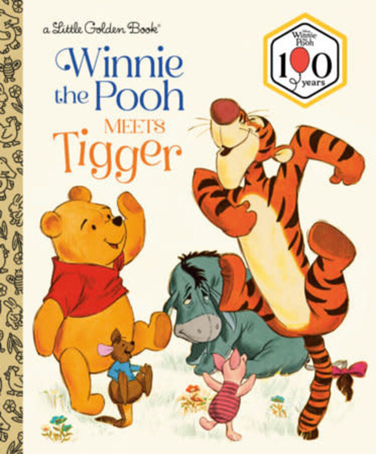 WINNIE THE POOH MEETS TIGGER LITTLE GOLDEN BOOK