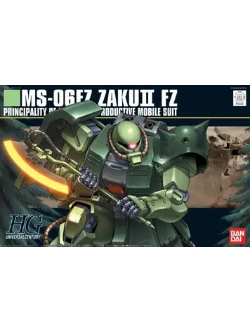 BANDAI GUNDAM HGUC 087 MS-06FZ ZAKU II GUNPLA