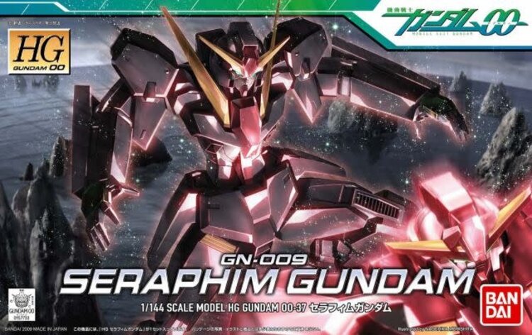 BANDAI GUNDAM HG00 037 GN-009 SERAPHIM GUNDAM GUNPLA