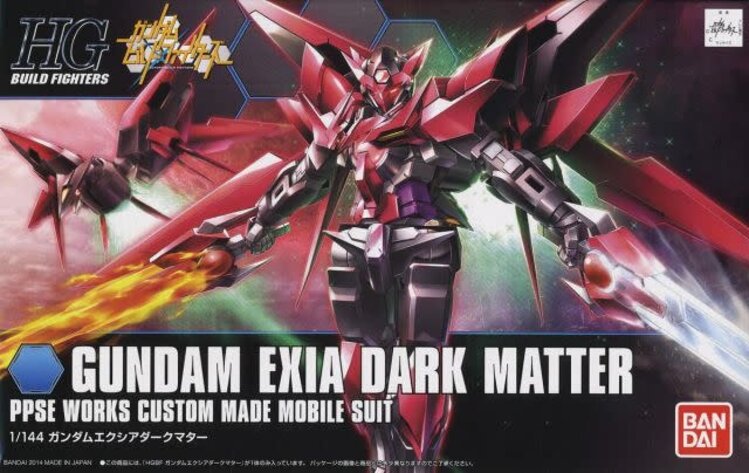 BANDAI GUNDAM HGBF 013 GUNDAM EXIA DARK MATTER GUNPLA