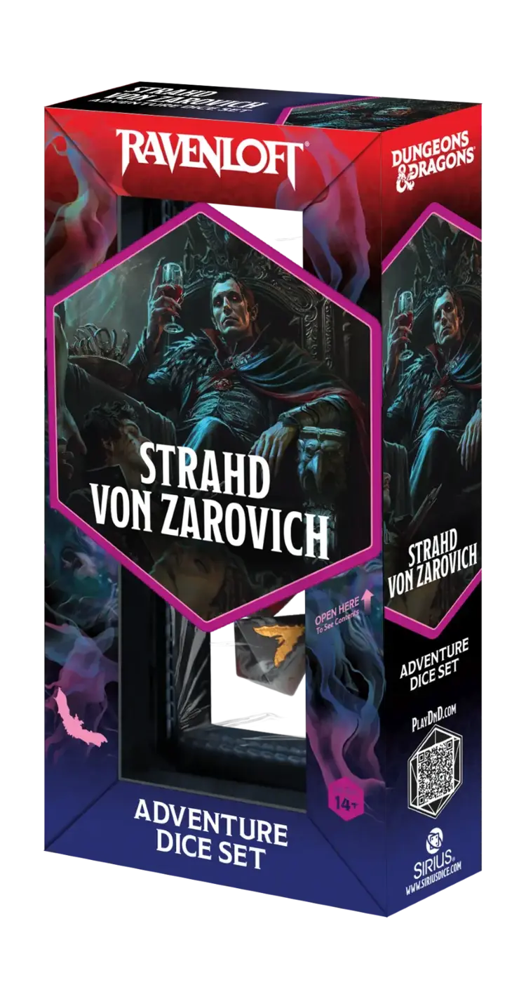 D&D ADVENTURE DICE SET STRAHD VON ZAROVICH