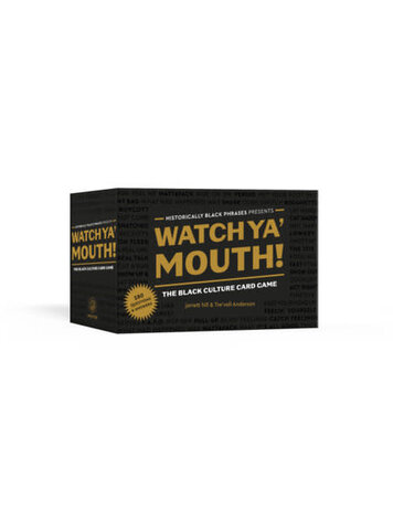 CLARKSON POTTER WATCH YA MOUTH THE BLACK CULTURE CARD GAME